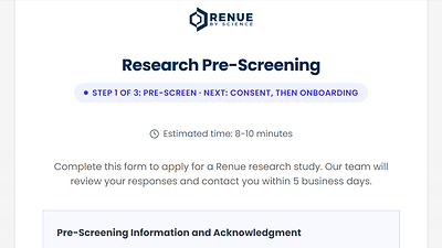 Research Pre-Screening