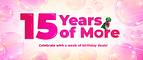TopCashback's 15th birthday celebration begins October 19th.