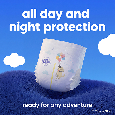 Big Dreams™ diapers and wipes, a new exclusive collection in Amazon’s stores