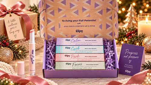 Efpy Beauty Full System Gift Set featuring four micro-dose lip balms ($59.99)