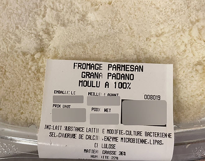 Mise en garde à la population - Présence non déclarée d'œufs dans le fromage Grana Padano moulu réemballé et vendu par l'entreprise Marché M. Lacroix (1986) inc.