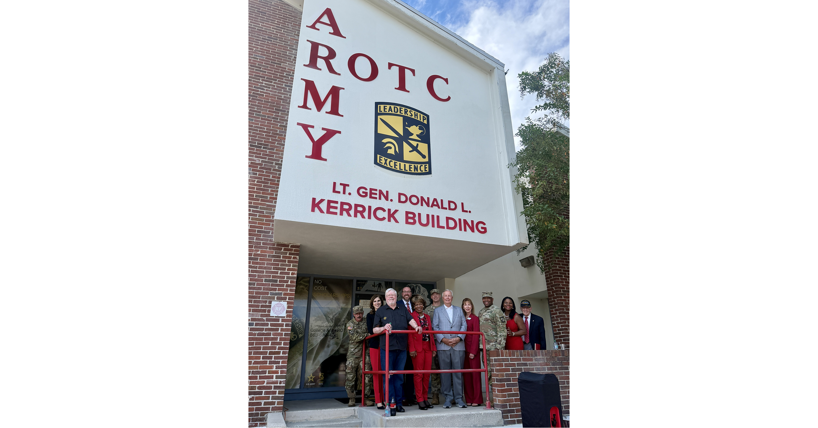 FLORIDA SOUTHERN COLLEGE HONORS DISTINGUISHED ALUMNUS LT. GEN. DONALD L. KERRICK WITH ROTC BUILDING DEDICATION AND STATEWIDE RAIDER COMPETITION