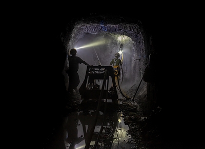 Figure 2: Underground Development Work Underway on the 3100 Level Figure 2: Underground Development Work Underway on the 3100 Level
