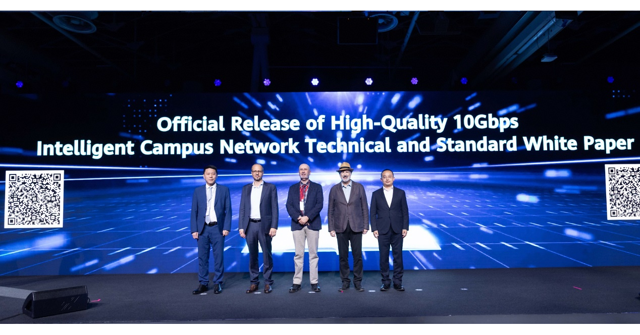 Sommet de Huawei sur les réseaux 2026 | Huawei et des organisations sectorielles publient en Europe un livre blanc technique et normatif sur les réseaux de campus intelligents de qualité à 10 Gbit/s
