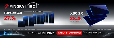 YINGFA Showcases TOPCon 3.0 Multi-Cut and XBC 2.0 Solar Cells at REI 2026