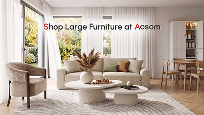 How Aosom Makes Large Furniture Shopping Easier with Competitive Pricing and Convenient Delivery