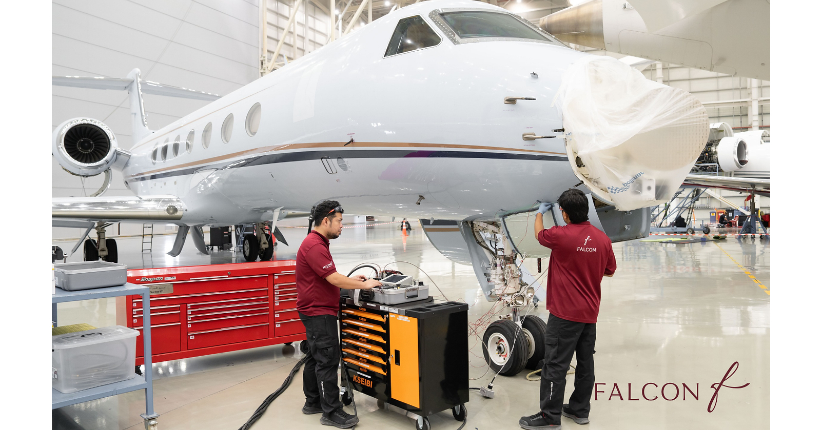 Falcon Technic Completes Specialized NDT Inspection on Gulfstream G550