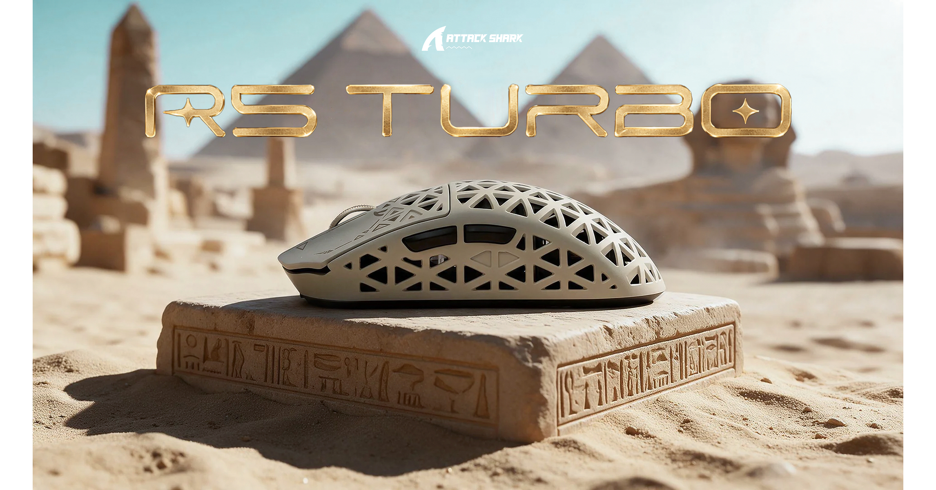 ATTACK SHARK Launches R5 TURBO Flagship Carbon Fiber Gaming Mouse with Dual 8K Connectivity and New Dune Colorway