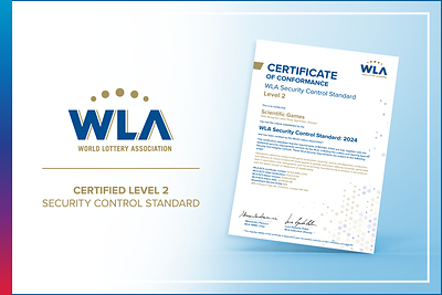 Scientific Games Receives WLA Level 2 Information and Security Management Certification for U.S. Instant Game Production Facility