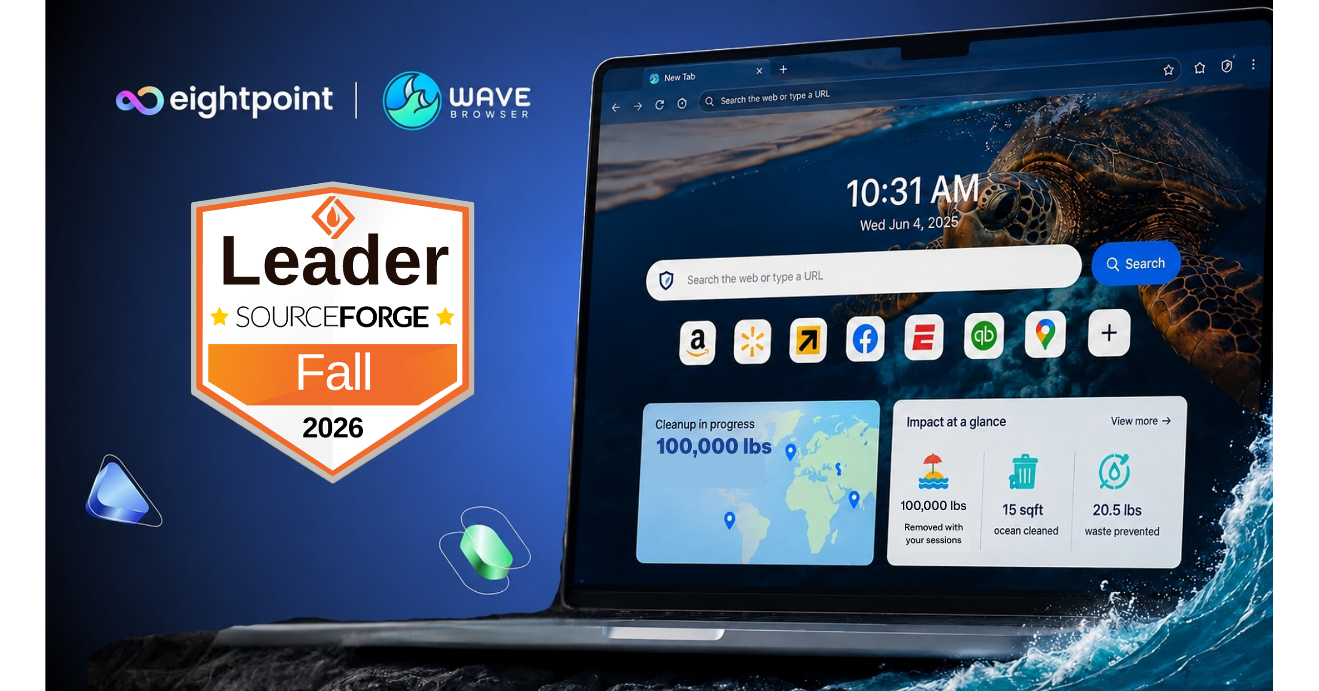 Eightpoint's Wave Browser Earns SourceForge Fall 2026 Leader Award, Ranking Among the Top 5% of Reviewed Software…