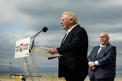 Premier Doug Ford announces $38 million in funding for Destination Wasaga on May 16, 2025. 