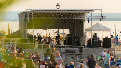 Music festival on the World's Longest Freshwater Beach; the Town hosts numerous festivals, events and live concerts on or near the beach each year.