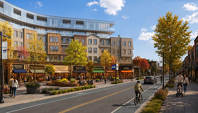 Artist's rendering of the Village Heart as part of the Destination Wasaga Master Plan.