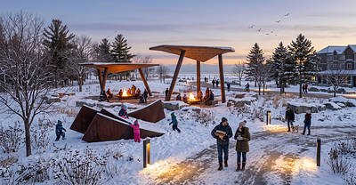 Artist's rendering of the Cultural Park as part of the Destination Wasaga Master Plan.