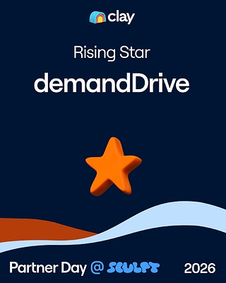 demandDrive earns Rising Star award at Clay's Partner Day event at Sculpt