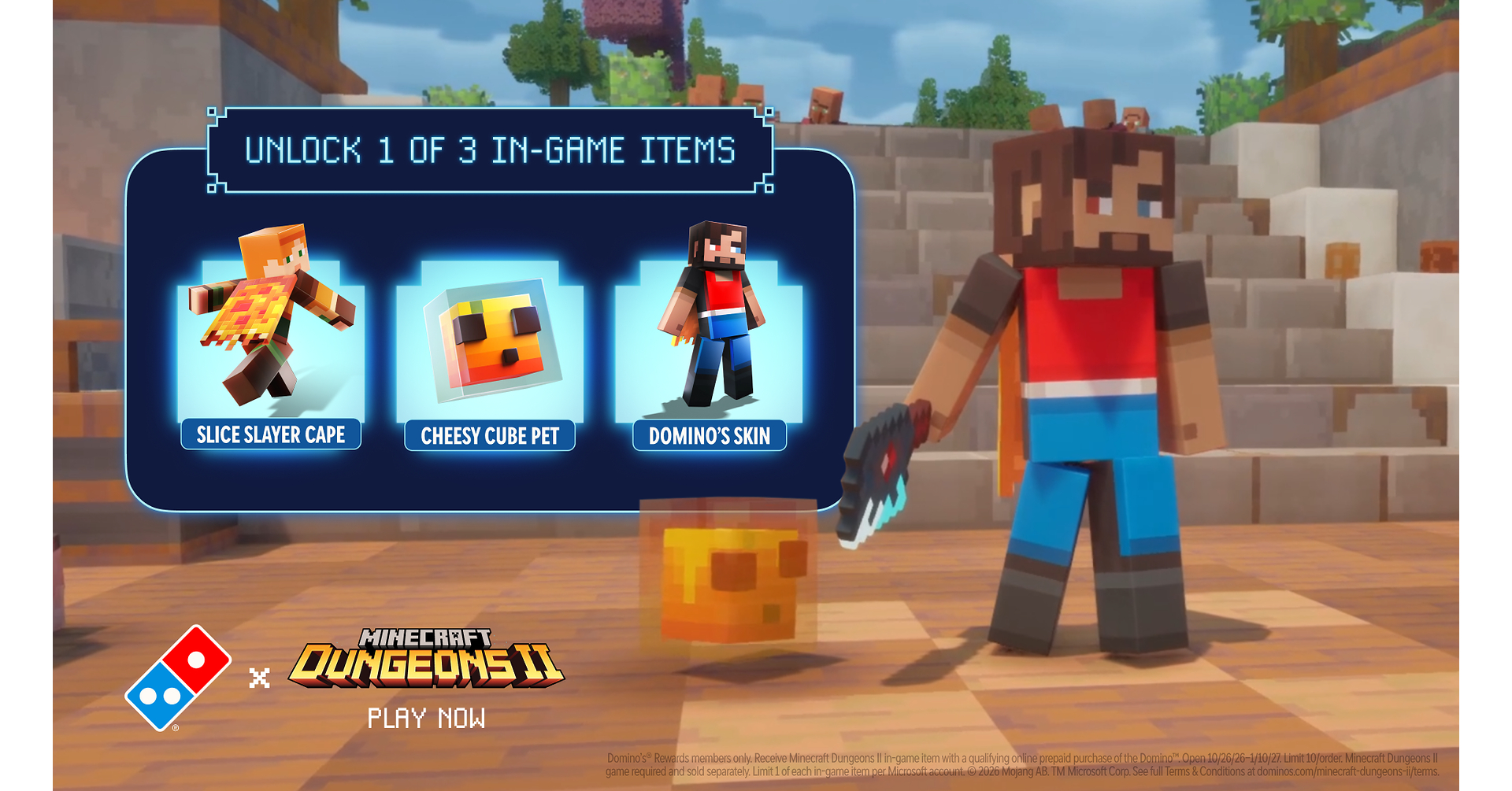 Building the Ultimate Game Night: Domino's® and Minecraft Dungeons II ...