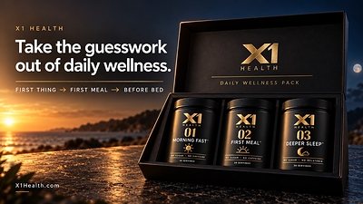 X1 Health Unveils Three-Supplement Daily Stack to Take the Guesswork Out of Wellness Shopping
