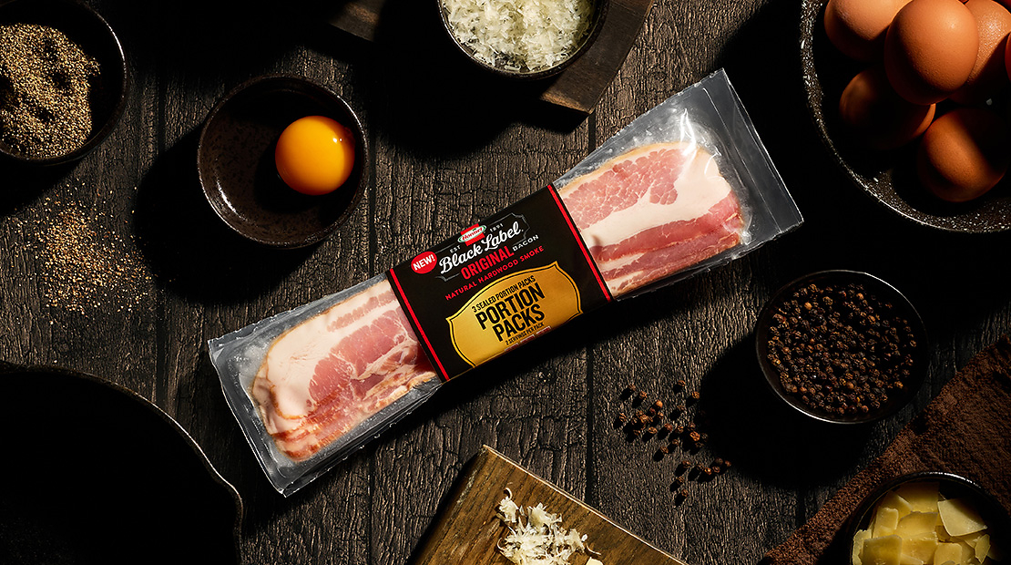 HORMEL® BLACK LABEL® Bacon Introduces HORMEL® BLACK LABEL® Portion Pack Bacon