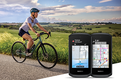 Edge Explore 3 cycling computers combine easy access to bike-specific maps, ride data and the option for a built-in speaker and microphone. 