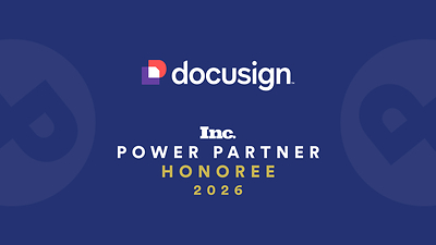 Docusign is a 2026 Inc. Power Partner Award Winner