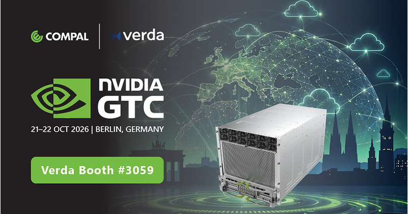 Verda and Compal Expand Global AI Infrastructure Collaboration at GTC Berlin 2026
