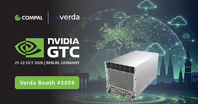 Verda et Compal étendent leur collaboration mondiale en matière d'infrastructures d'IA lors de la GTC Berlin 2026