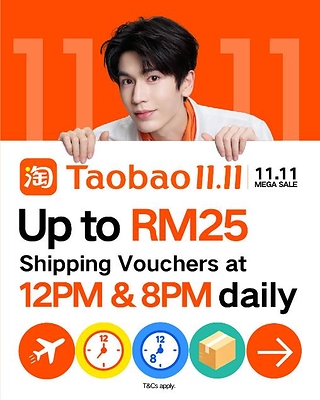 Taobao Malaysia 11.11 Tawar Penghantaran Percuma & Pengalaman Membeli-belah Dipacu AI
