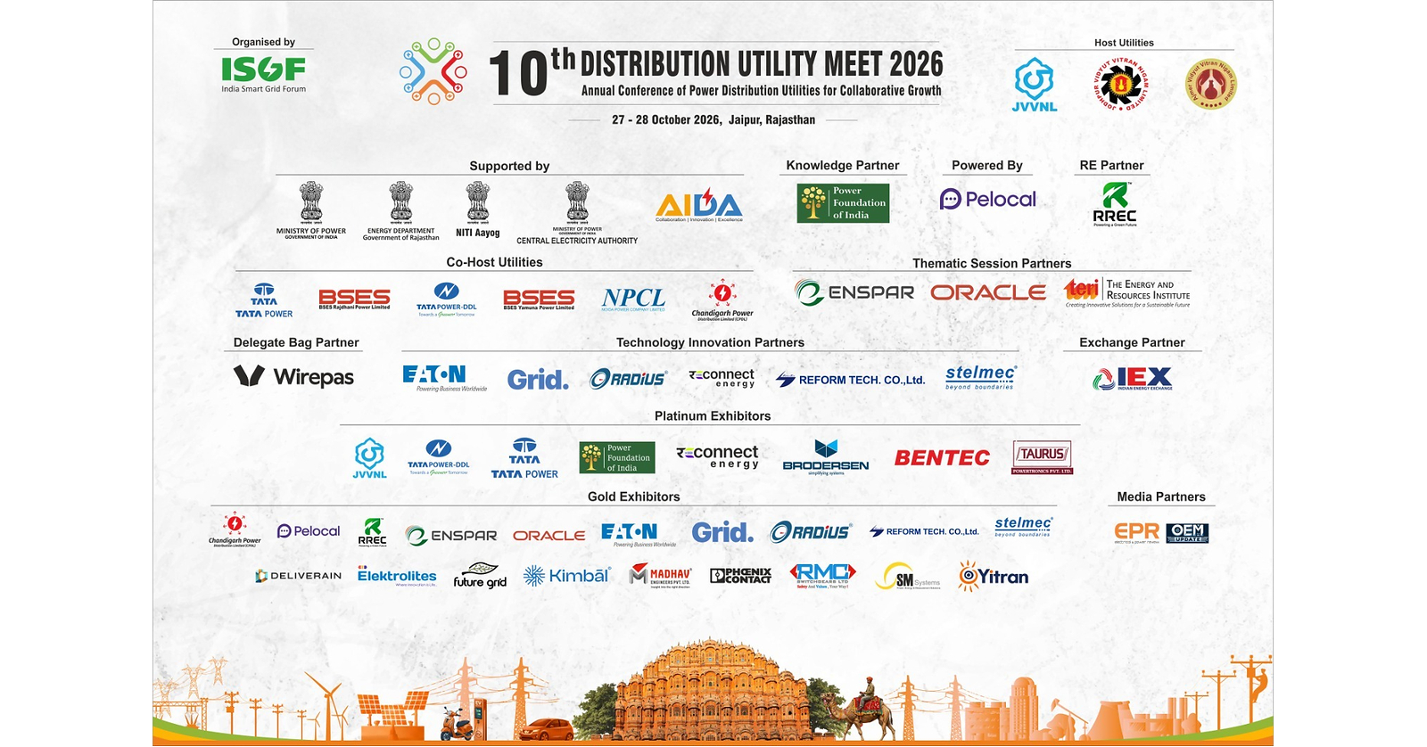 Distribution Utility Meet (DUM 2026) to Bring Together India's 40+ Power Distribution Utilities in Jaipur on 27-28 October 2026