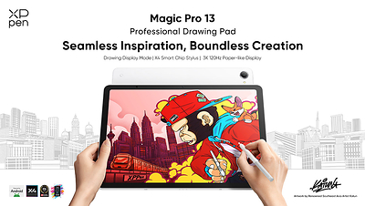 XPPen Brings Magic Pro 13 to Market: A Professional All-Scenario Drawing Pad Connecting Mobile Inspiration with Professional Creation