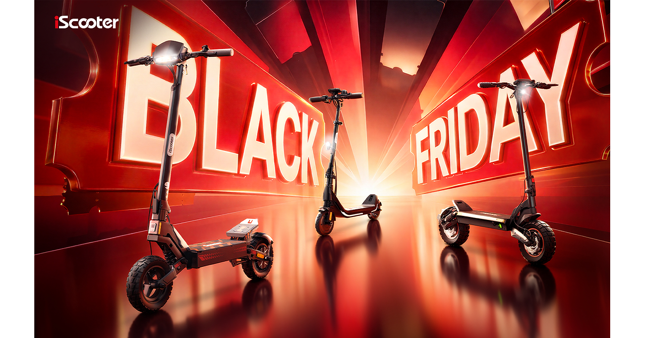 iScooter startet Black Friday-Kampagne 2026 für das gesamte Sortiment an Elektrorollern für Erwachsene und Kinder