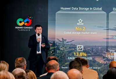 Adley Zhang, Director of Huawei's European Data Center Marketing & Solution Sales Department This image opens in the lightbox