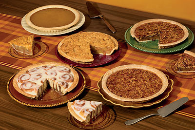 Variety of Seasonal Pies