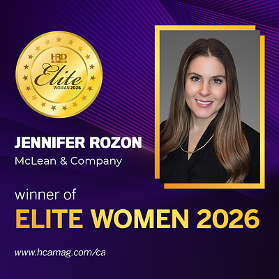 McLean & Company President Jennifer Rozon has been recognized as an Elite Woman 2026 by HRDC. This year’s annual list honours 31 exceptional women whose work shapes, supports, or advances the human resources profession in Canada.