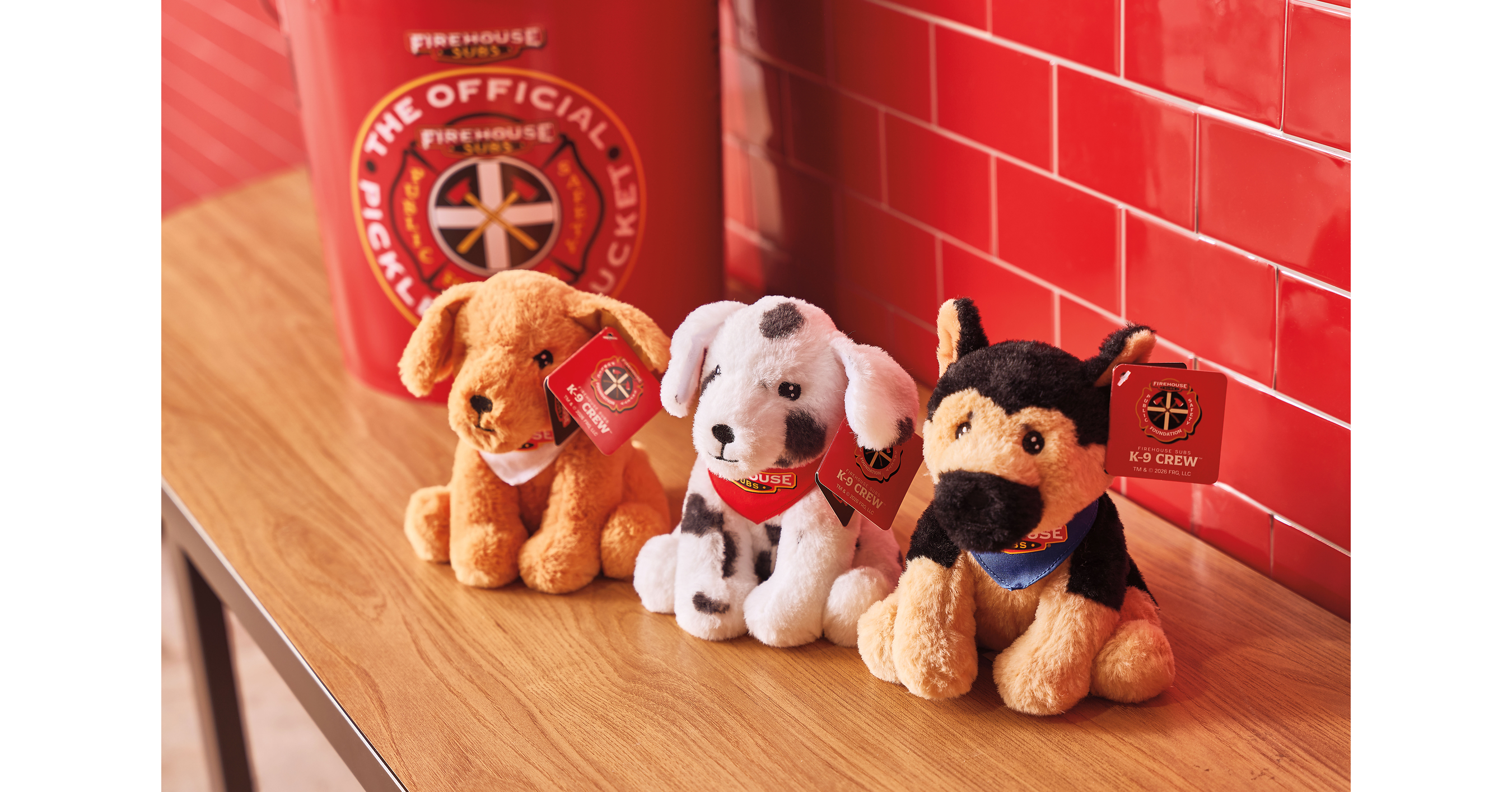 Firehouse Subs® Unleashes K-9 Crew Plushie Collection Honoring Real-Life Hero Dogs for National First Responders Day