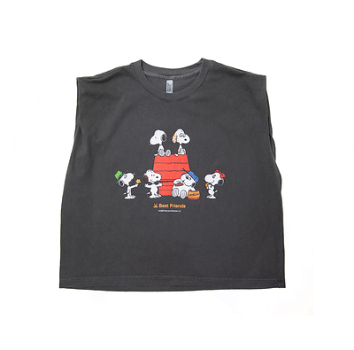 Peanuts x Best Friends Women's Muscle Tee (Photo Credit: Best Friends Animal Society. © 2026 Peanuts Worldwide LLC)