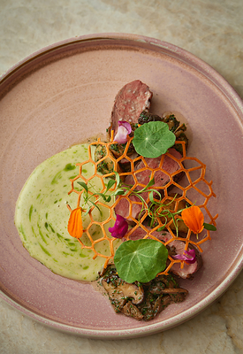 Dish by star Chef Shai-Ann Tyson of Kat Florence Hotels. Photo credit Paula Wilson.