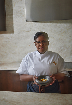 Top Chef TV star and national culinary awards winner, Chef Shai-Ann Tyson. Photo credit Paula Wilson.