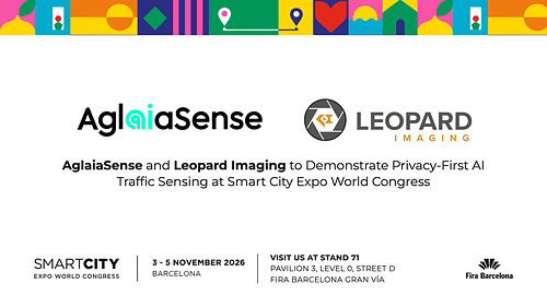 AglaiaSense and Leopard Imaging to Demonstrate Privacy-First AI Traffic Sensing at Smart City Expo World Congress in Barcelona This image opens in the lightbox