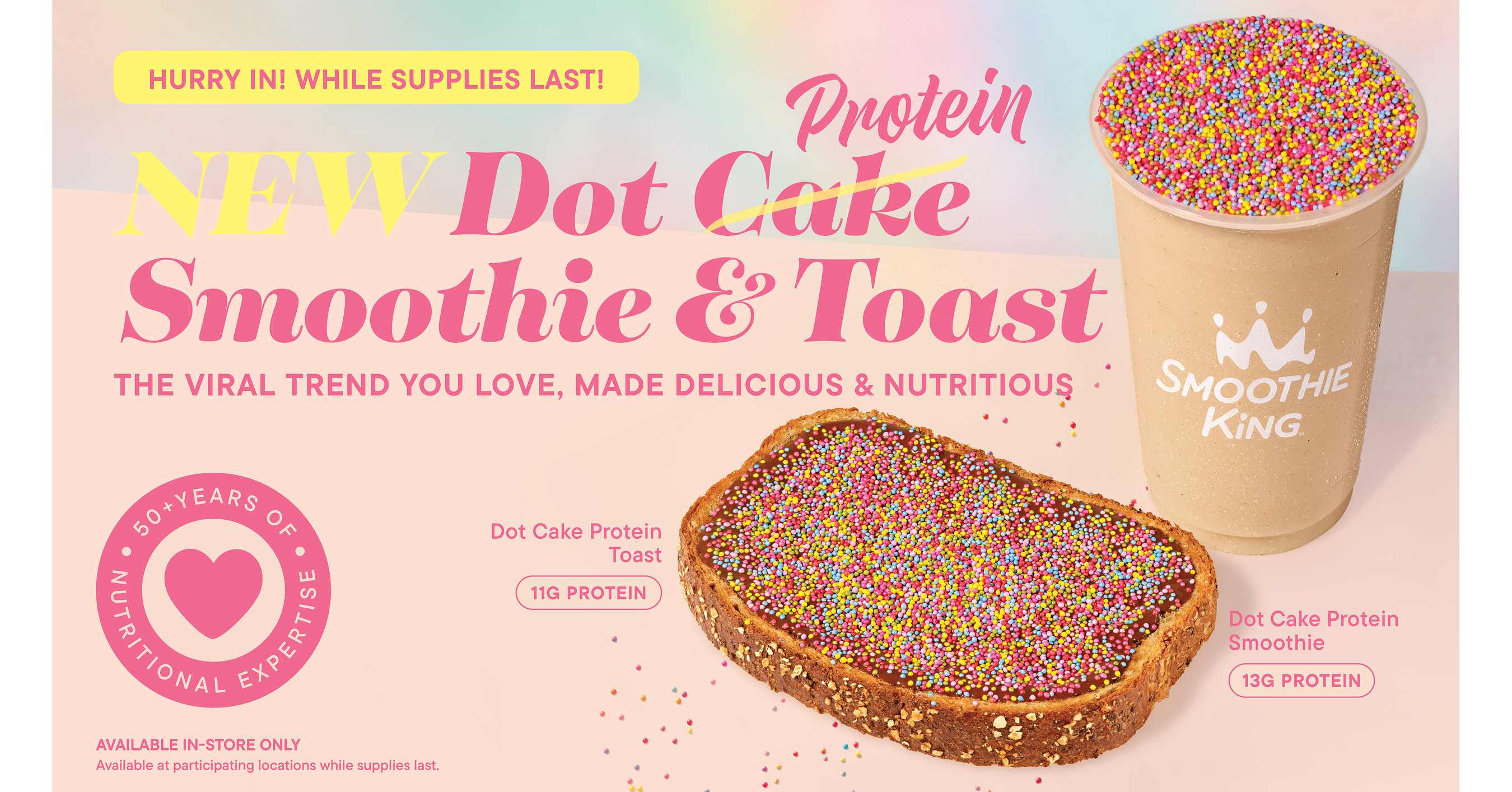 NO TRICKS, JUST TREATS: SMOOTHIE KING SERVES UP A DELICIOUS AND MORE NUTRITIOUS TWIST ON THE VIRAL DOT CAKE, JUST IN TIME FOR HALLOWEEN