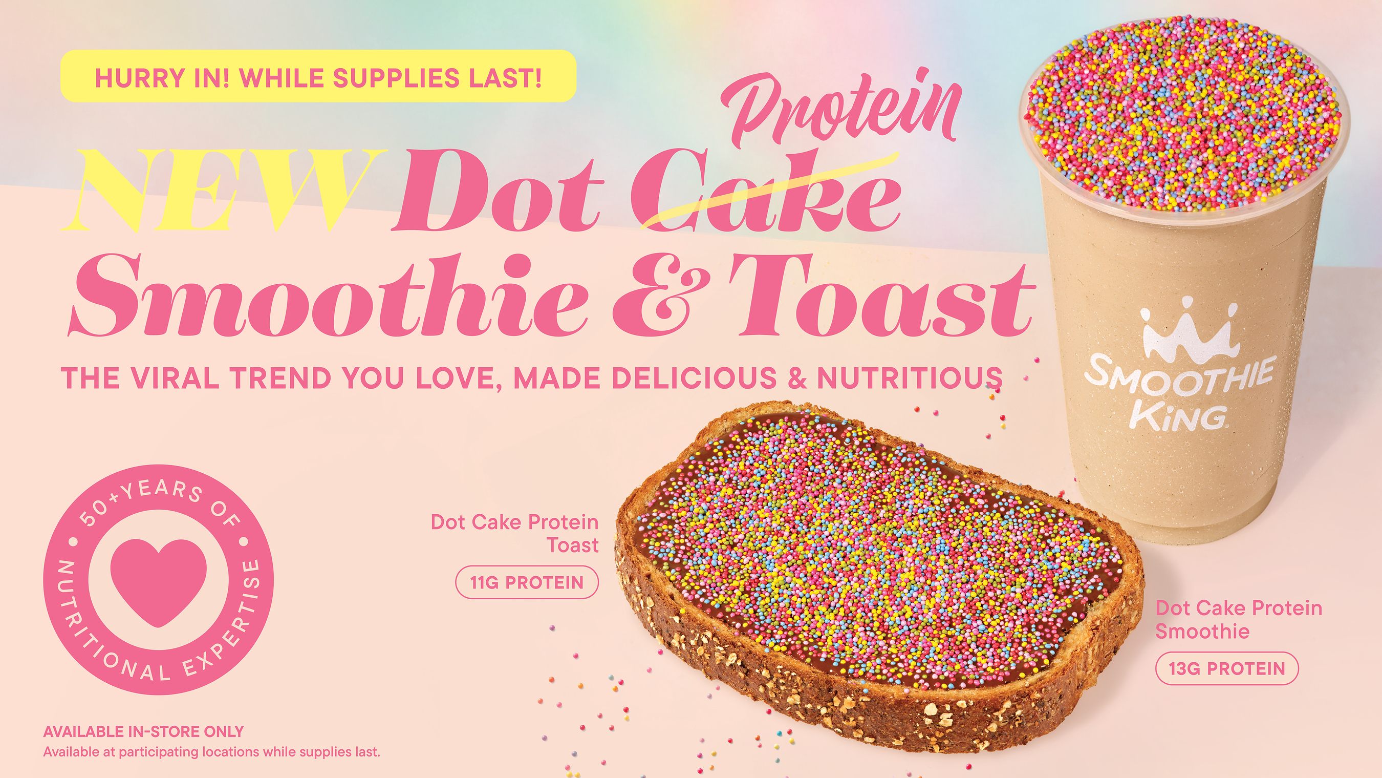 NO TRICKS, JUST TREATS: SMOOTHIE KING SERVES UP A DELICIOUS AND MORE NUTRITIOUS TWIST ON THE VIRAL DOT CAKE, JUST IN TIME FOR HALLOWEEN