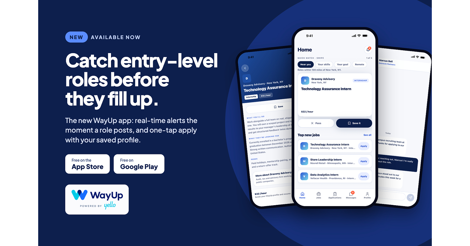 WayUp Launches New Mobile App, Giving Students and Recent Grads a Faster Way to Catch Entry-Level Roles Before They Fill Up
