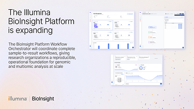 The new Workflow Orchestrator is designed to run each genomic analysis as a connected process, from sample tracking, through sequencer run planning, secondary analysis, quality control, and tertiary software for insight generation. The new Workflow Orchestrator is designed to run each genomic analysis as a connected process, from sample tracking, through sequencer run planning, secondary analysis, quality control, and tertiary software for insight generation.