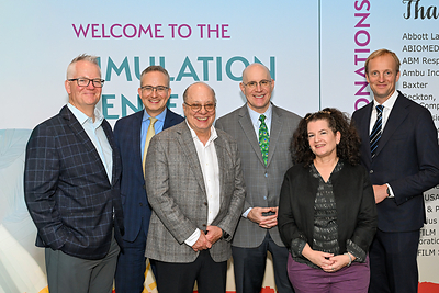 Representatives of The American College of Chest Physicians (CHEST) and Surgical Science appear at CHEST 2026. Richard Schuch, Alexander Niven, Robert Musacchio, and Neil S. Freedman pictured from CHEST. Gilat Noiman and Tom Englund pictured from Surgical Science.