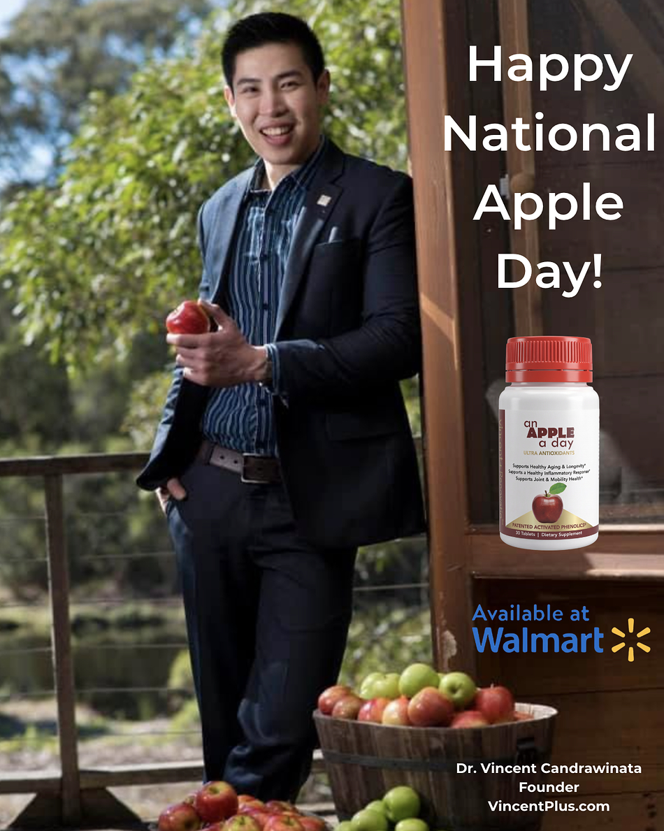 On National Apple Day, Vincent Renovatio™ Launches "An Apple A Day" at Walmart Aussie Apple Doc, Vincent Candrawinata, Reveals Secrets about the Apple