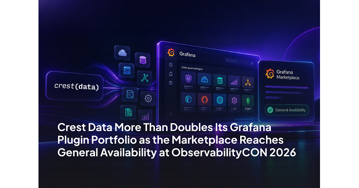 Crest Data More Than Doubles Its Grafana Plugin Portfolio as the Marketplace Reaches General Availability at ObservabilityCON 2026