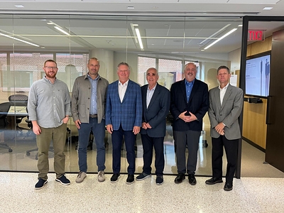 Axon Vision First U.S. Strategic Advisory Board Meeting. In the picture, left to right: Ido Rozenberg, Co-Founder and Chief Technology Officer of Axon Vision, Neri Zin, Axon Vision CEO, Lieutenant General Ray Palumbo (Ret.), General John H. Tilelli (Ret.), Adam Emanuel, Douglas Harpel.