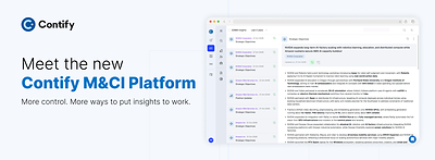Contify Unveils Upgraded M&CI Platform With a Redesigned Interface, Expanded Customizations, and Improved MCP Access
