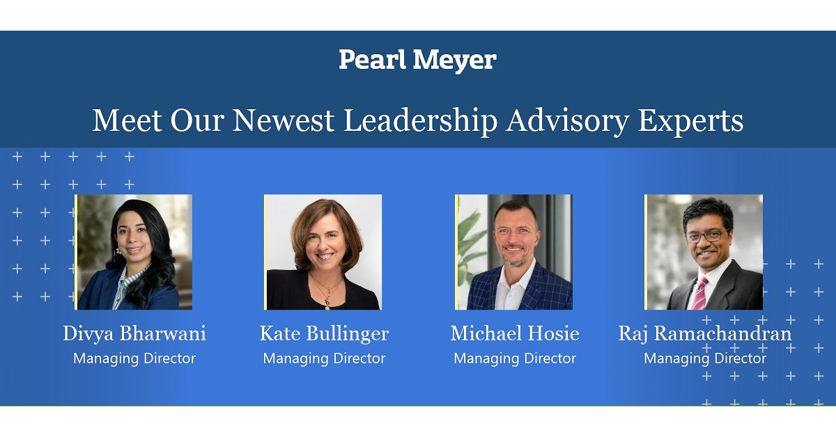 Pearl Meyer Expands Leadership Advisory Practice with Four New Managing Directors