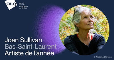 Joan Sullivan reçoit le Prix du CALQ - Artiste de l'année au Bas-Saint-Laurent