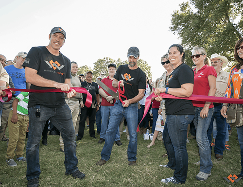 Co-founders Josh Lannon (left), Tom Spooner (middle), and Lisa Lannon (right) cutting the ribbon for the Bandera, Texas, campus grand opening on Oct. 15, 2016 Co-founders Josh Lannon (left), Tom Spooner (middle), and Lisa Lannon (right) cutting the ribbon for the Bandera, Texas, campus grand opening on Oct. 15, 2016